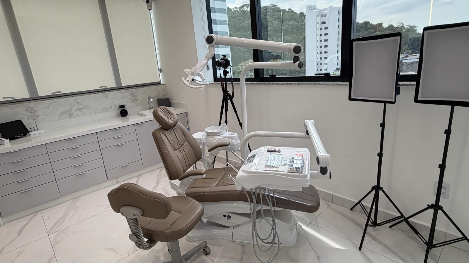 Sala clínica do consultório